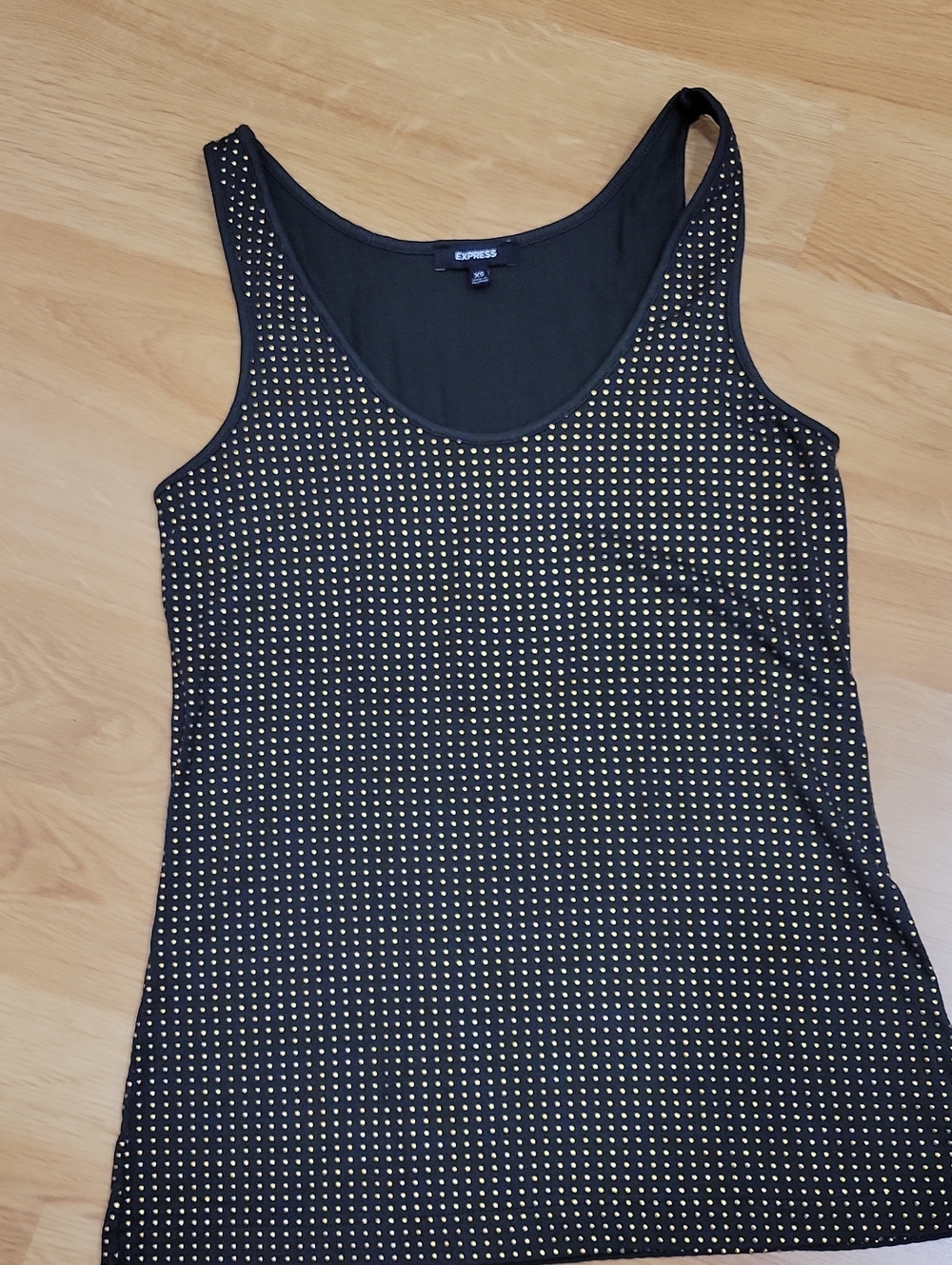 Express Black Studded Scoop Neck Tank